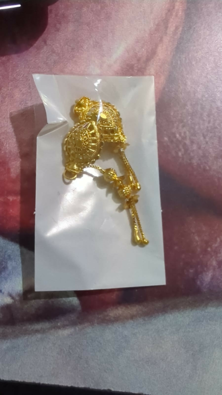 Golden Jhumka Earrings with Beads – Lightweight Traditional Jewellery