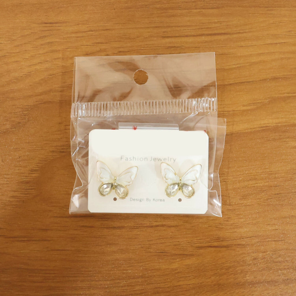 Butterfly Stud Earrings – Elegant Crystal Design for Women
