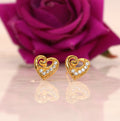 Gold-Plated Butterfly Stud Earrings – Elegant Daily Wear