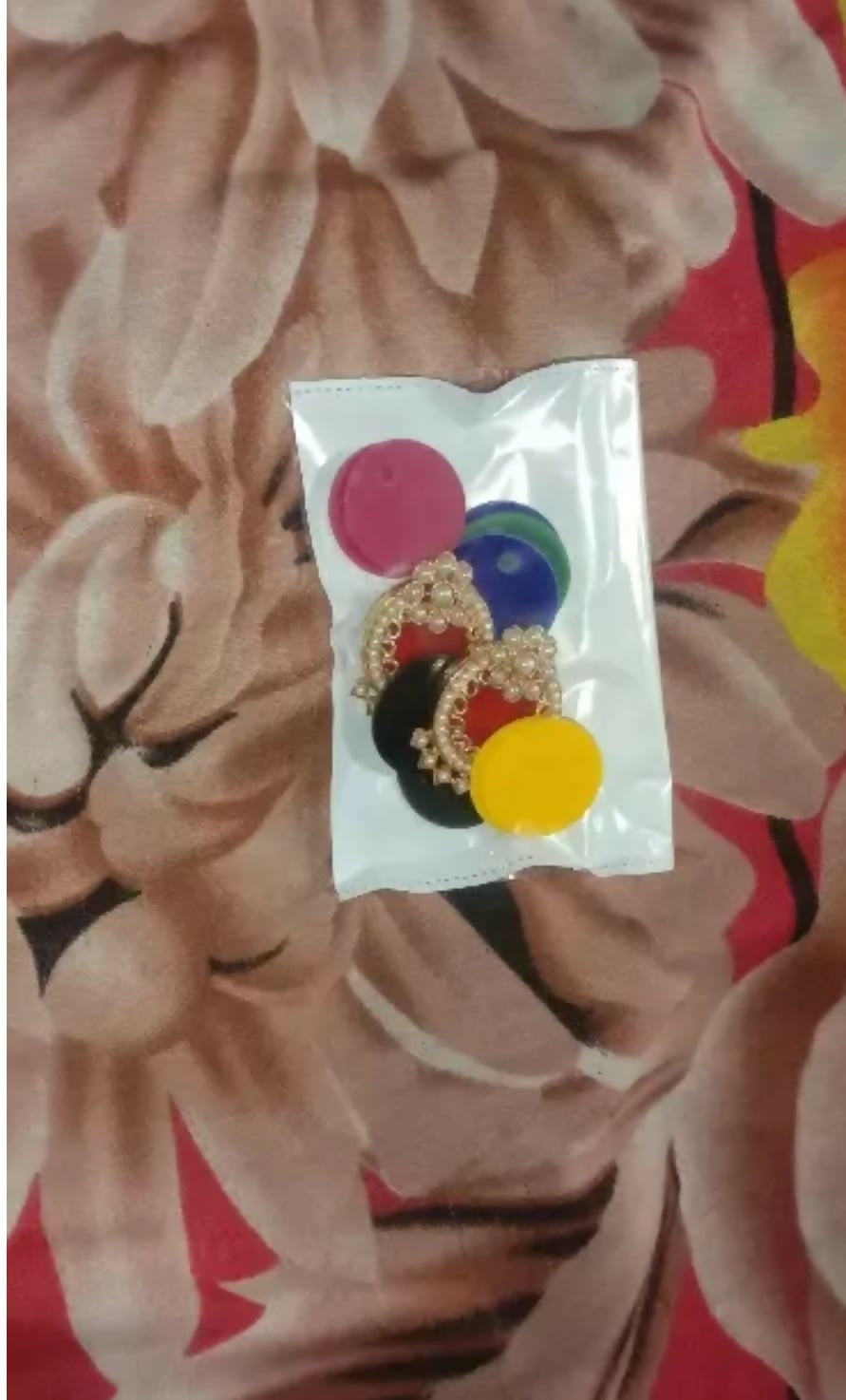 Adjustable Jhumka Earrings – 7 Colour Stylish Comfort