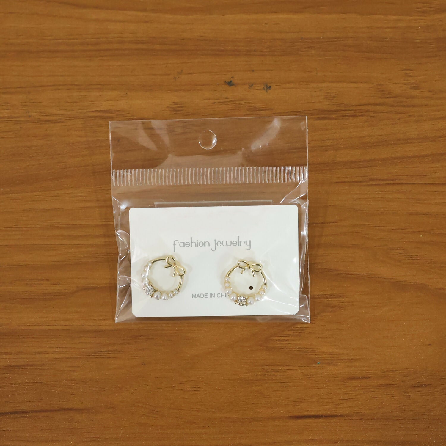 Bow Pearl Hoop Earrings – Gold Plated Korean Style Jewelry