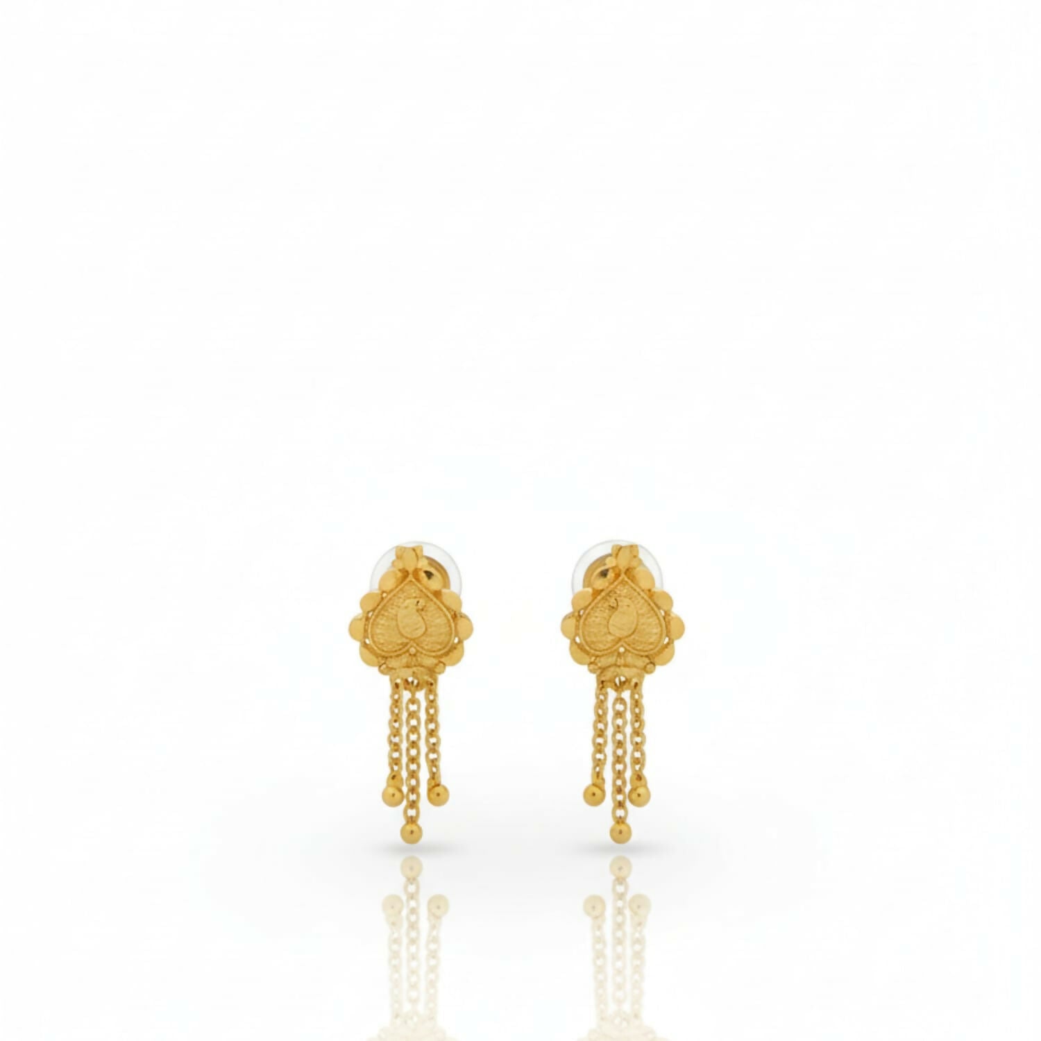 Golden Jhumka Earrings – Elegant Traditional Jewelry for Women