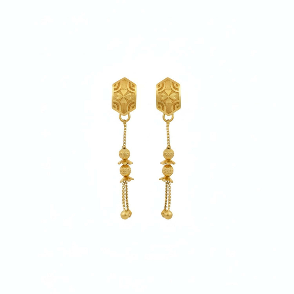 Gold-Plated Jhumka Earrings – Elegant Traditional Jewelry for Women