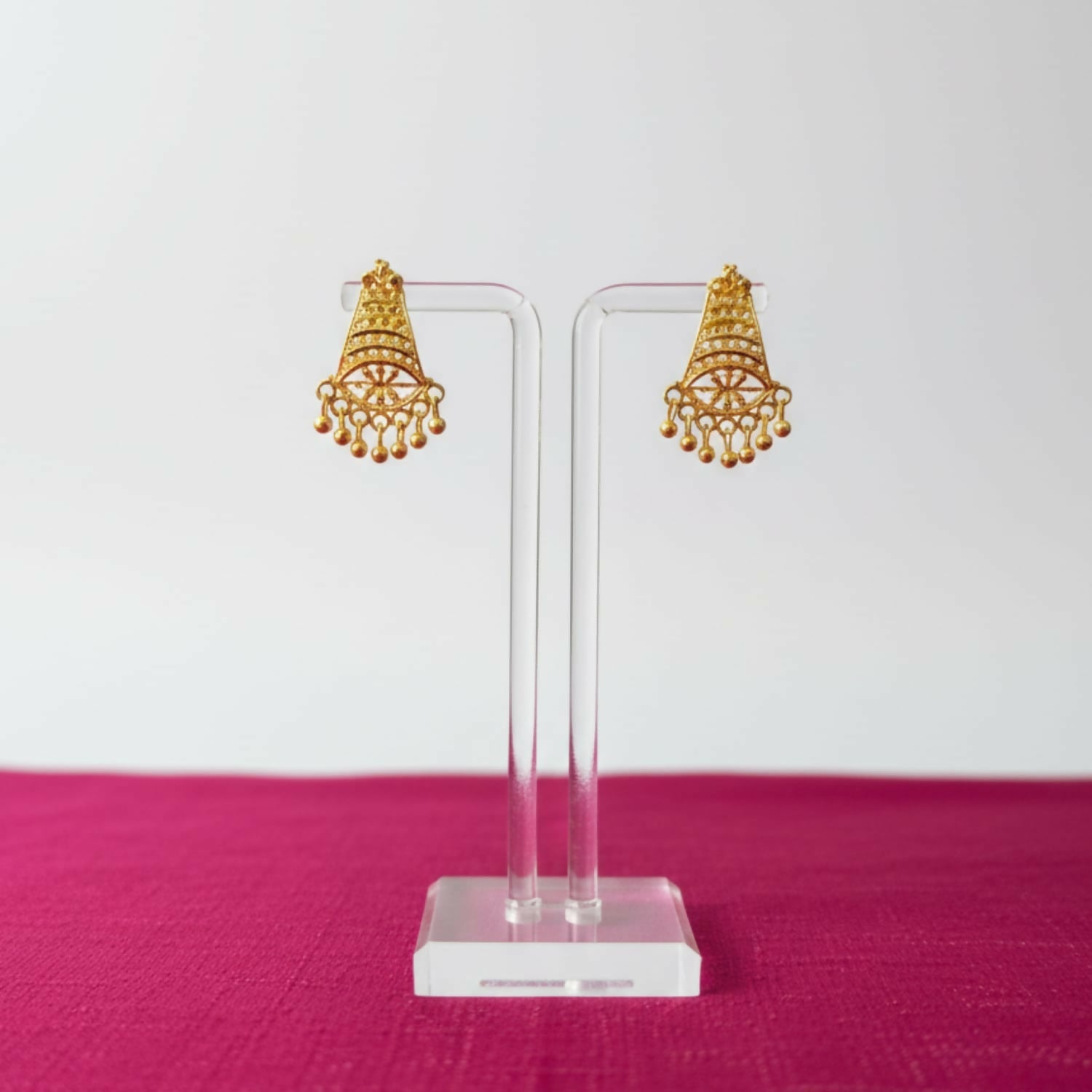 Gold Plated Jhumka Earrings – Royal Ethnic Fancy Design