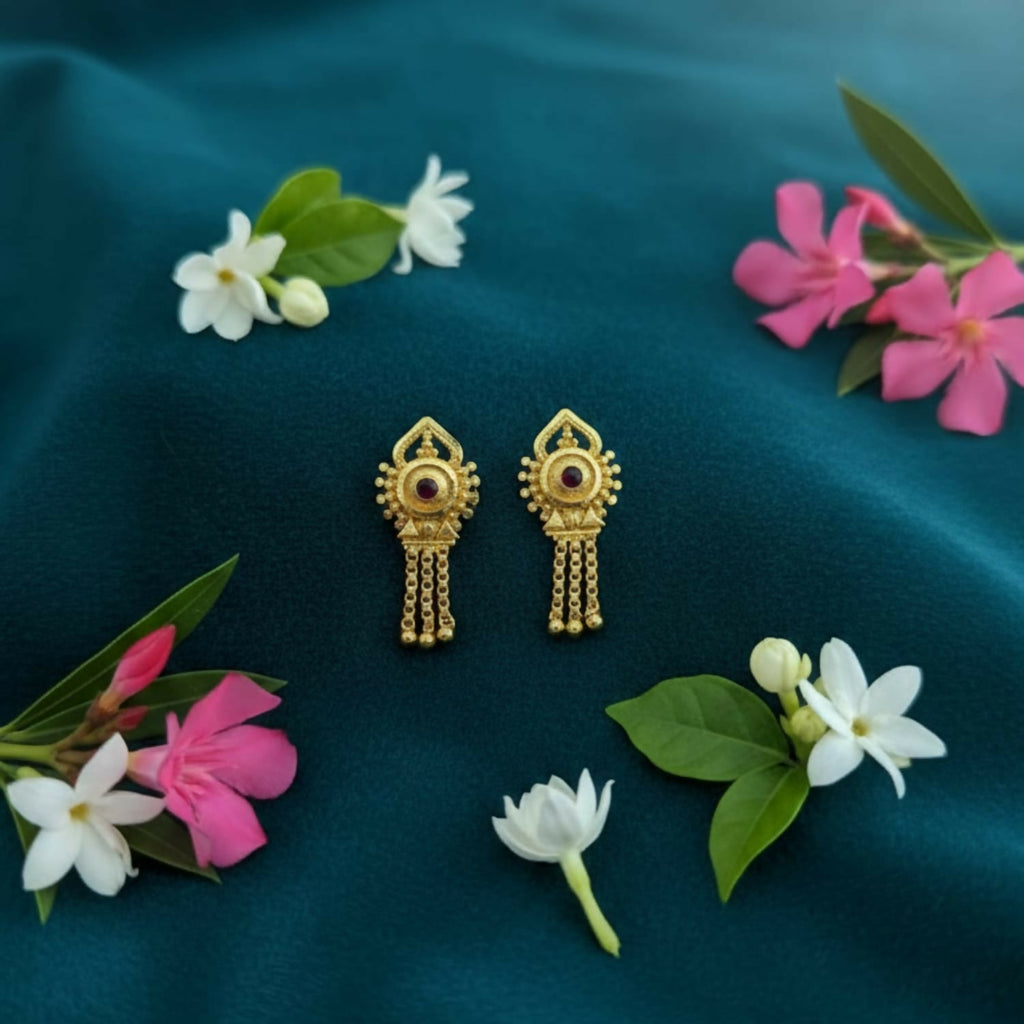 Gold Plated Jhumka Earrings – Traditional Ethnic Jewellery for Women