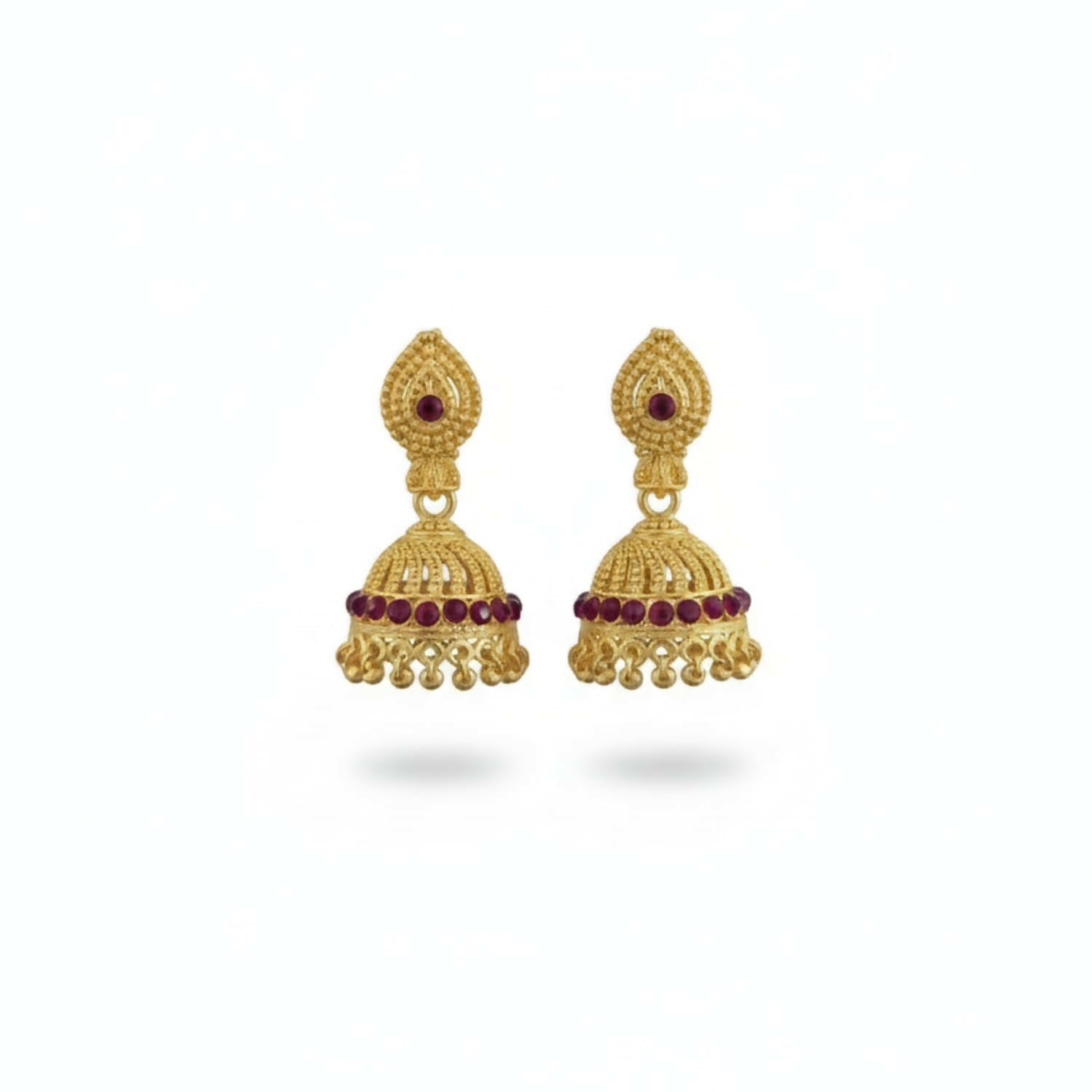 Gold Plated Jhumki Earrings – Lightweight Traditional Design