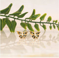 Gold Butterfly Stud Earrings – Dainty & Elegant for Women