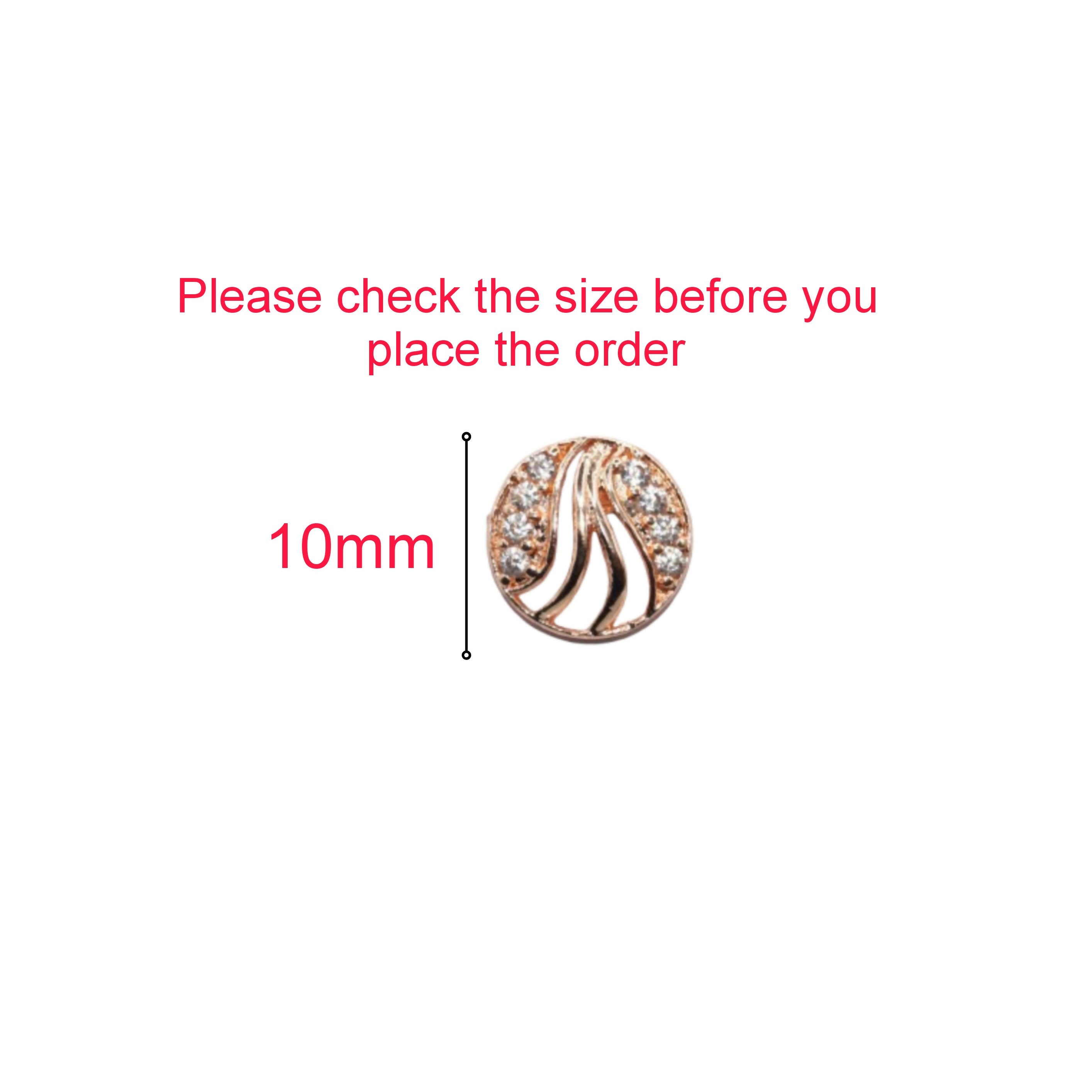 Rose Gold Swirl Stud Earrings – Elegant Cubic Zirconia Sparkle