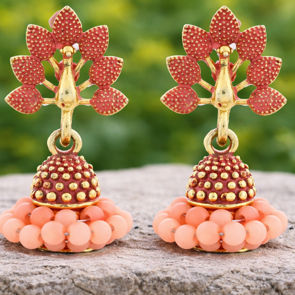 Oxidized Jhumka Earrings – Small Vibrant Combo for Women & Girls
