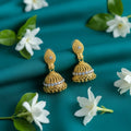 Gold Tone Jhumka Earrings – Stylish Traditional Indian Jewelry