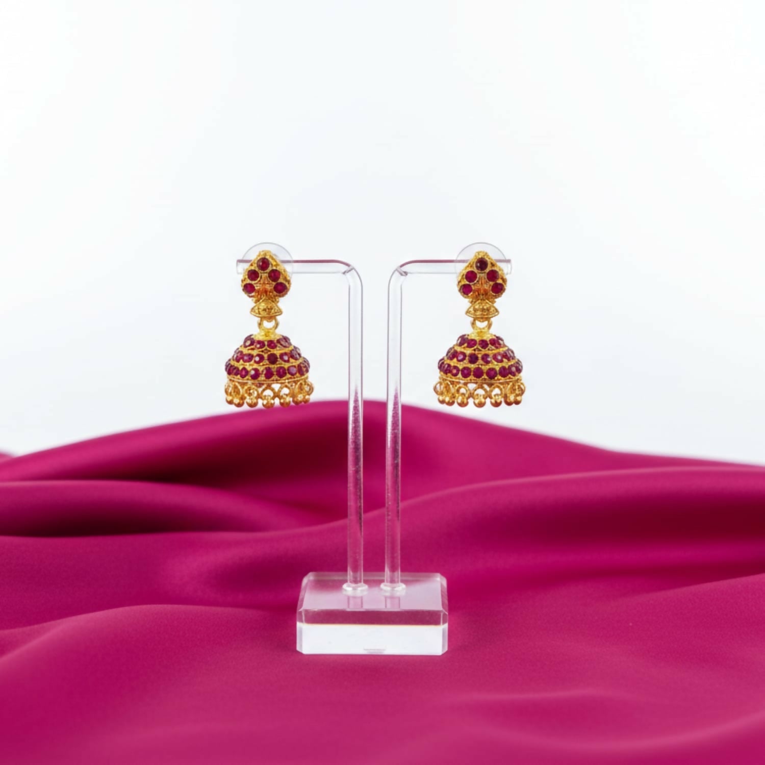 Gold Plated Jhumki Earrings – Elegant Party & Function Wear