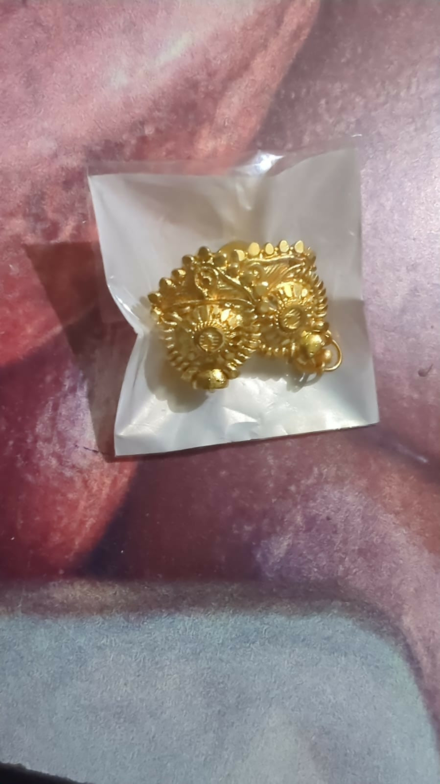 Golden Jhumka Earrings – Traditional Elegant Drops for Women